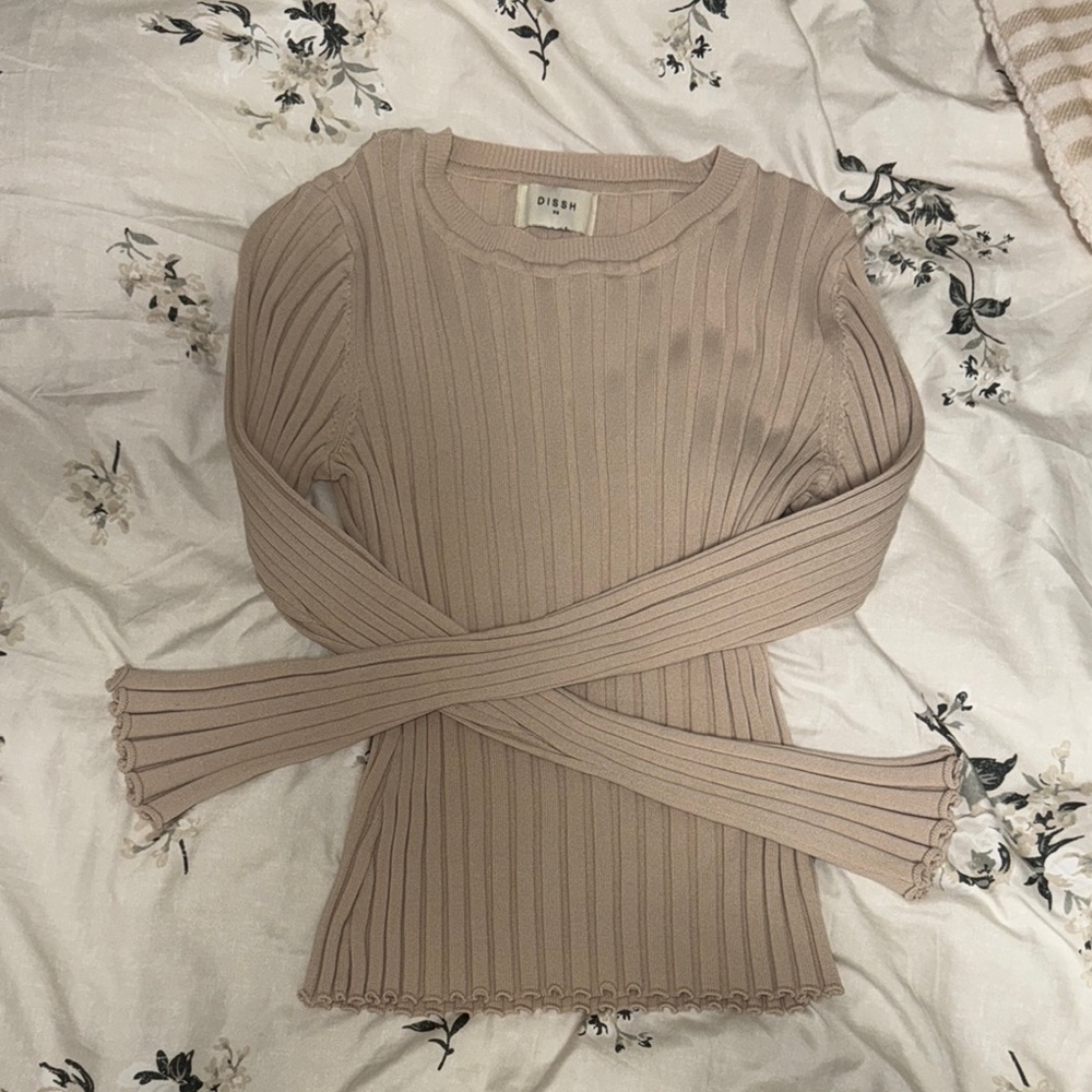 DISSH Ribbed Beige Sweater XS